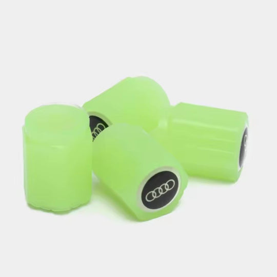Glow-in-the-dark Ventieldopjes met Autologo (Universele pasvorm)