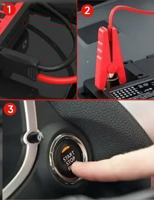 3-in-1 Noodstart- en compressorsysteem