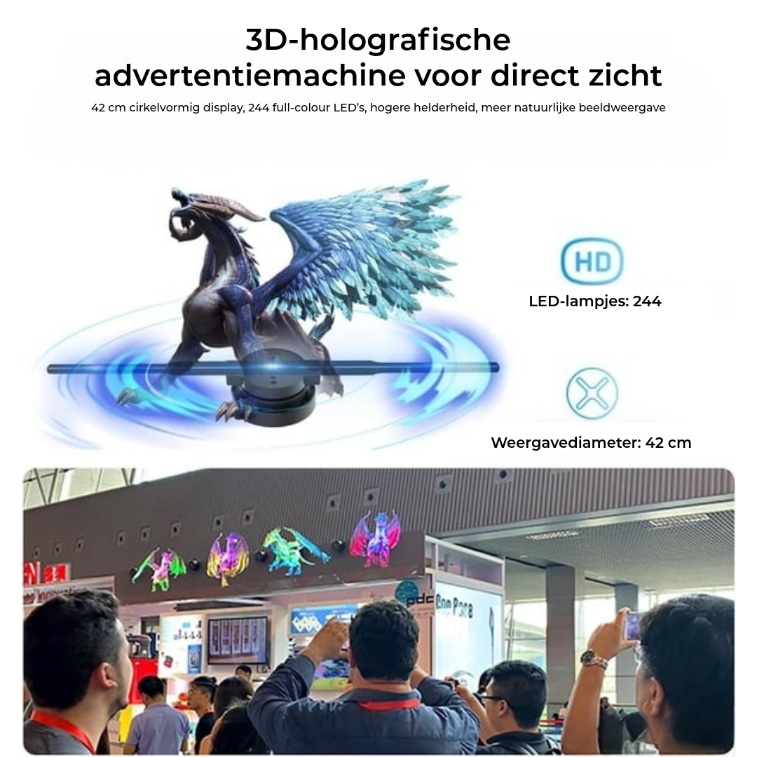 3D Kerstboom Hologram Projector