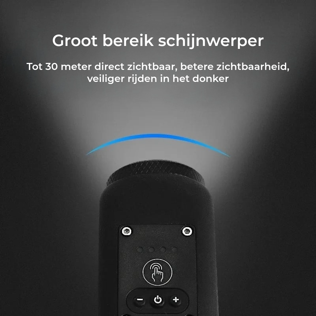 2-in-1 Fietslamp en Claxon