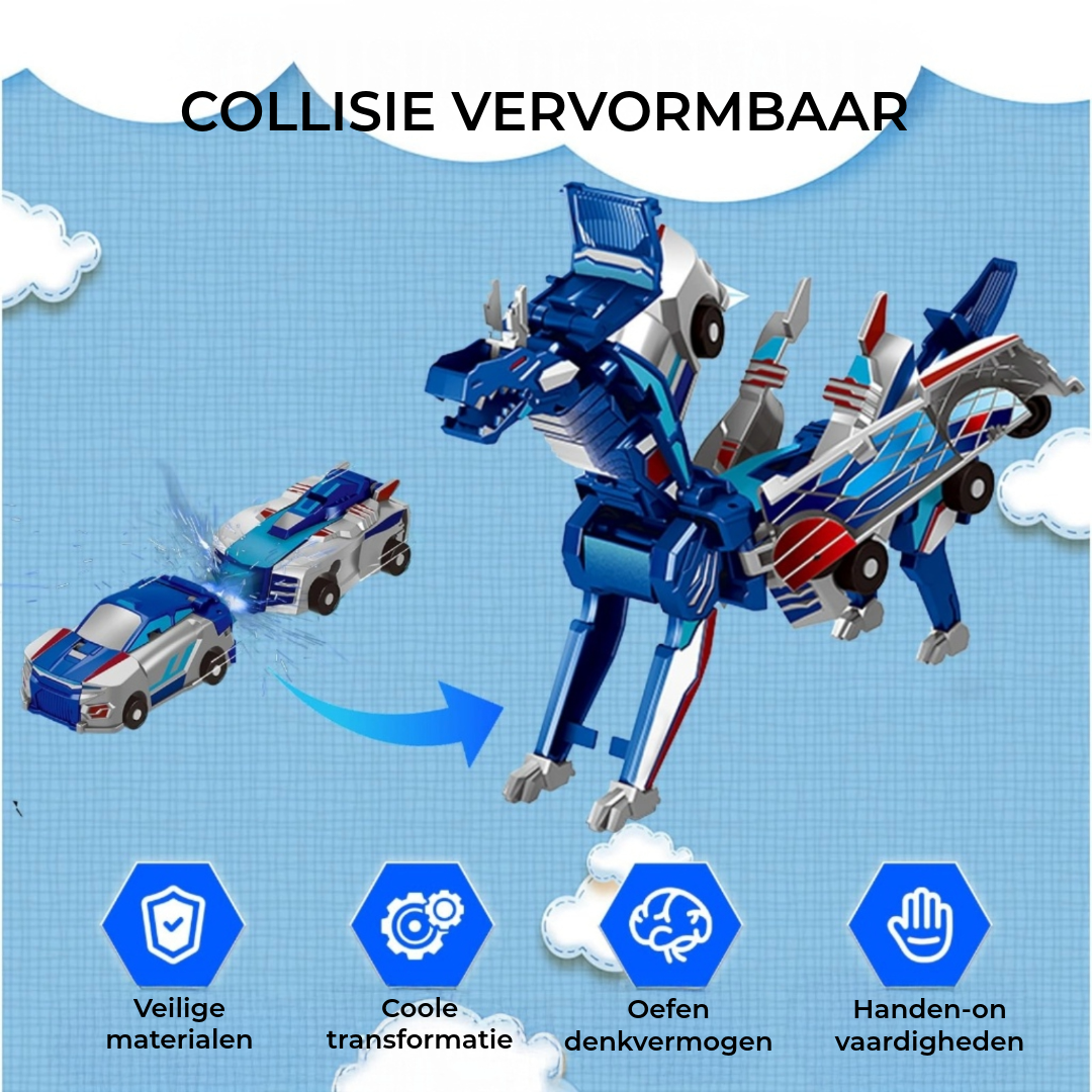 Dino Drive 2-in-1 Transformerende Raceauto Dinosaurus