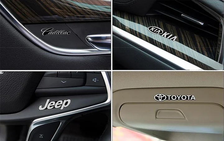 3D Auto Logo Stickers