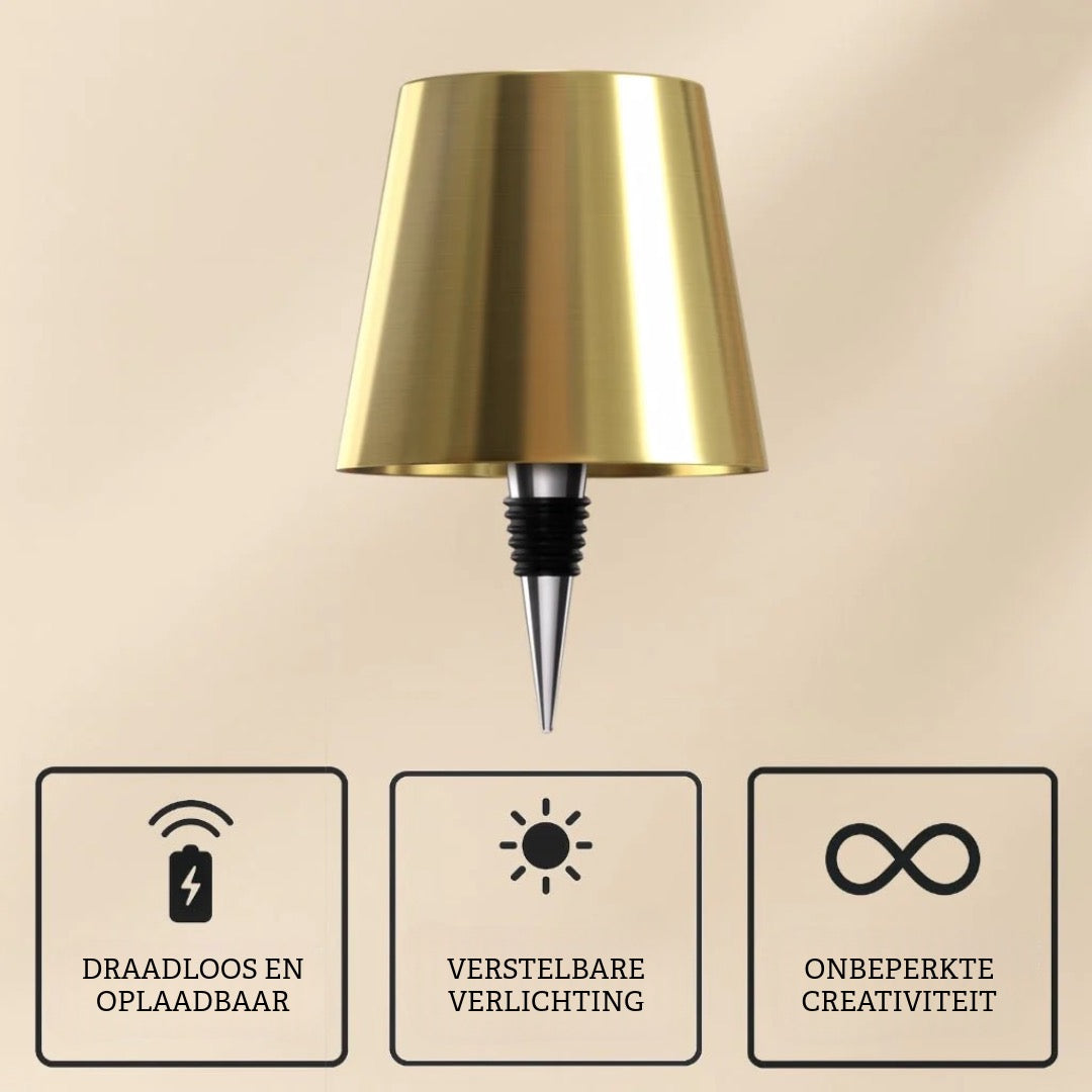 Draadloze Flessenlamp