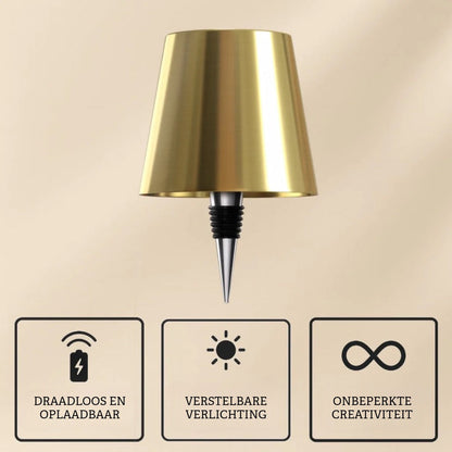 Draadloze Flessenlamp
