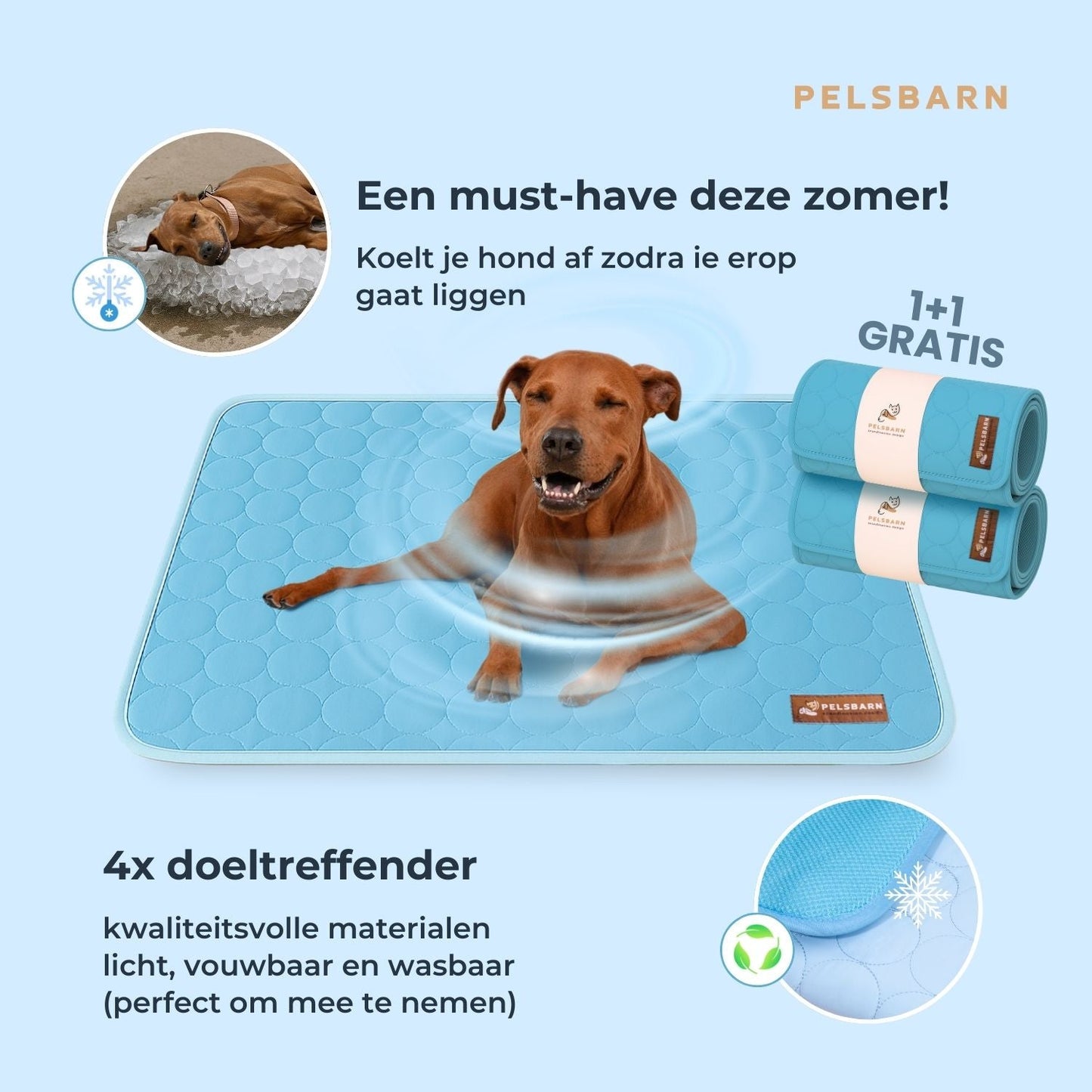 ArcticCloud® - verkoelende hondenmat (1+1 GRATIS)