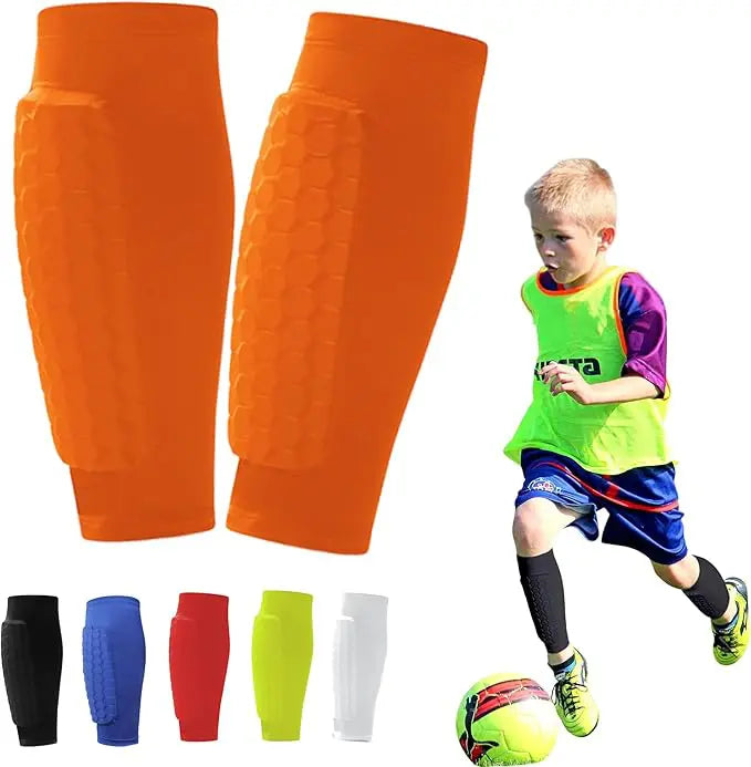 ProShield - Voetbalscheenbeschermers – compressiemouw met honingraatbescherming voor veiliger en soepeler spelen