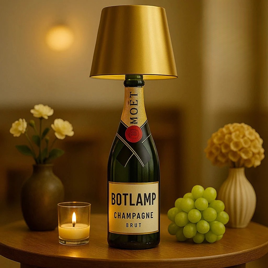 Draadloze Flessenlamp