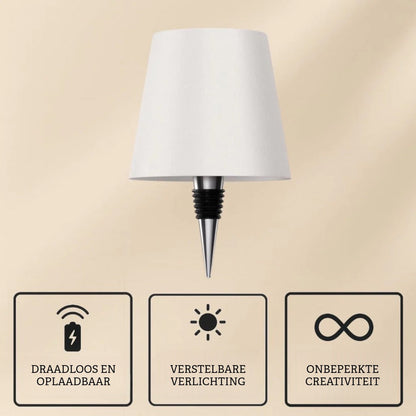 Draadloze Flessenlamp