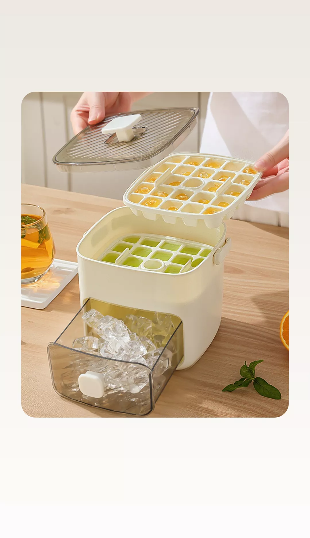 IJsblokjesbak met deksel