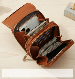 Schoudertas met touchscreen en antidiefstalbeveiliging