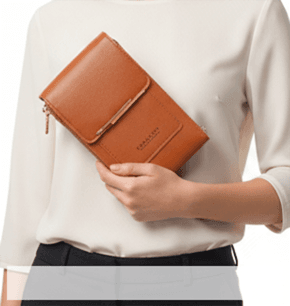 Schoudertas met touchscreen en antidiefstalbeveiliging