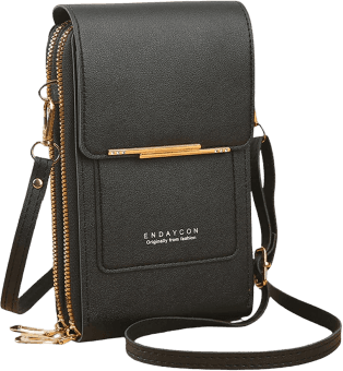 Schoudertas met touchscreen en antidiefstalbeveiliging