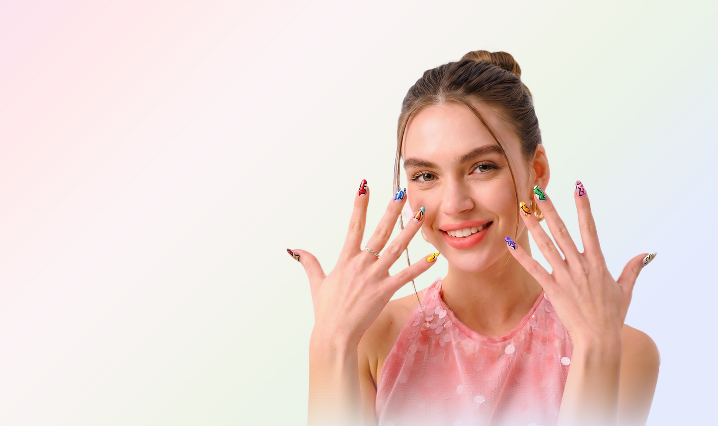 Dubbelzijdig Nagelkunst Pennenset