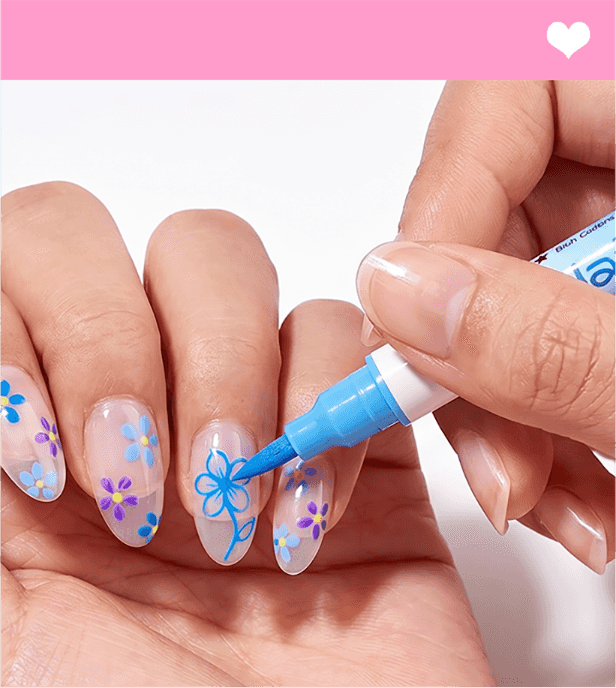 Dubbelzijdig Nagelkunst Pennenset