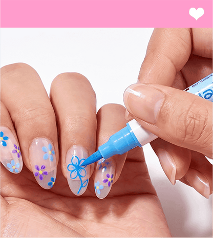 Dubbelzijdig Nagelkunst Pennenset