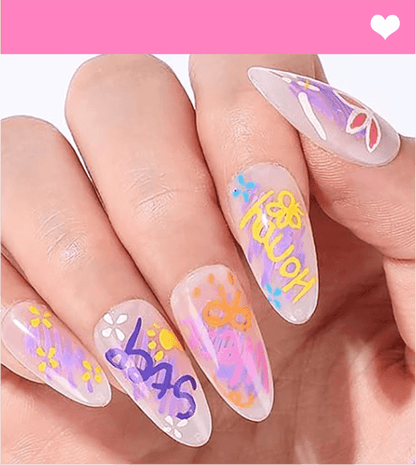 Dubbelzijdig Nagelkunst Pennenset