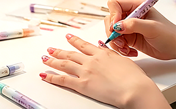 Dubbelzijdig Nagelkunst Pennenset