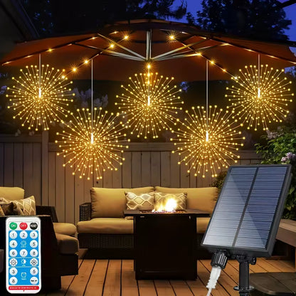 Zonnevuurwerkgloed – Magische lichtbollen op zonne-energie voor terras en tuin