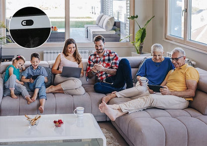 Schuifregelaar voor webcamcover