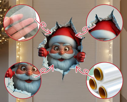 Kerstman Wand Sticker