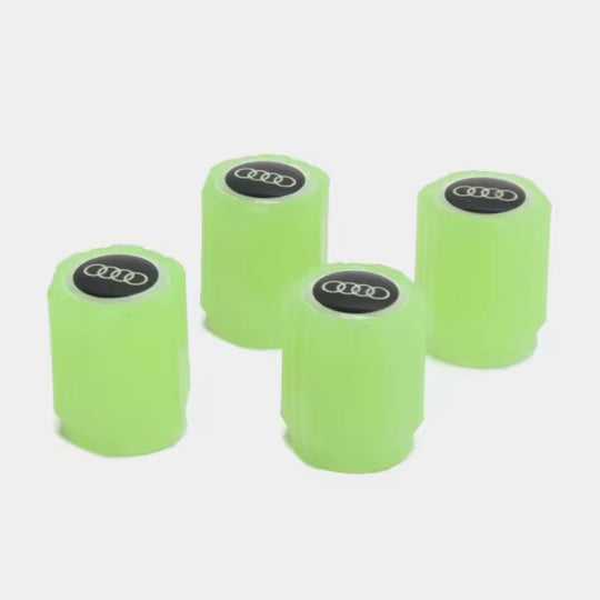 Glow-in-the-dark Ventieldopjes met Autologo (Universele pasvorm)