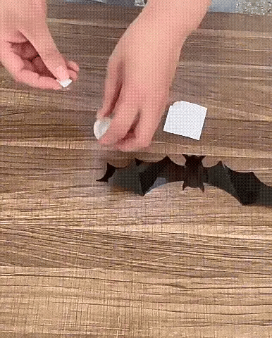 Gloeiende 3D-vleermuizen voor Halloween