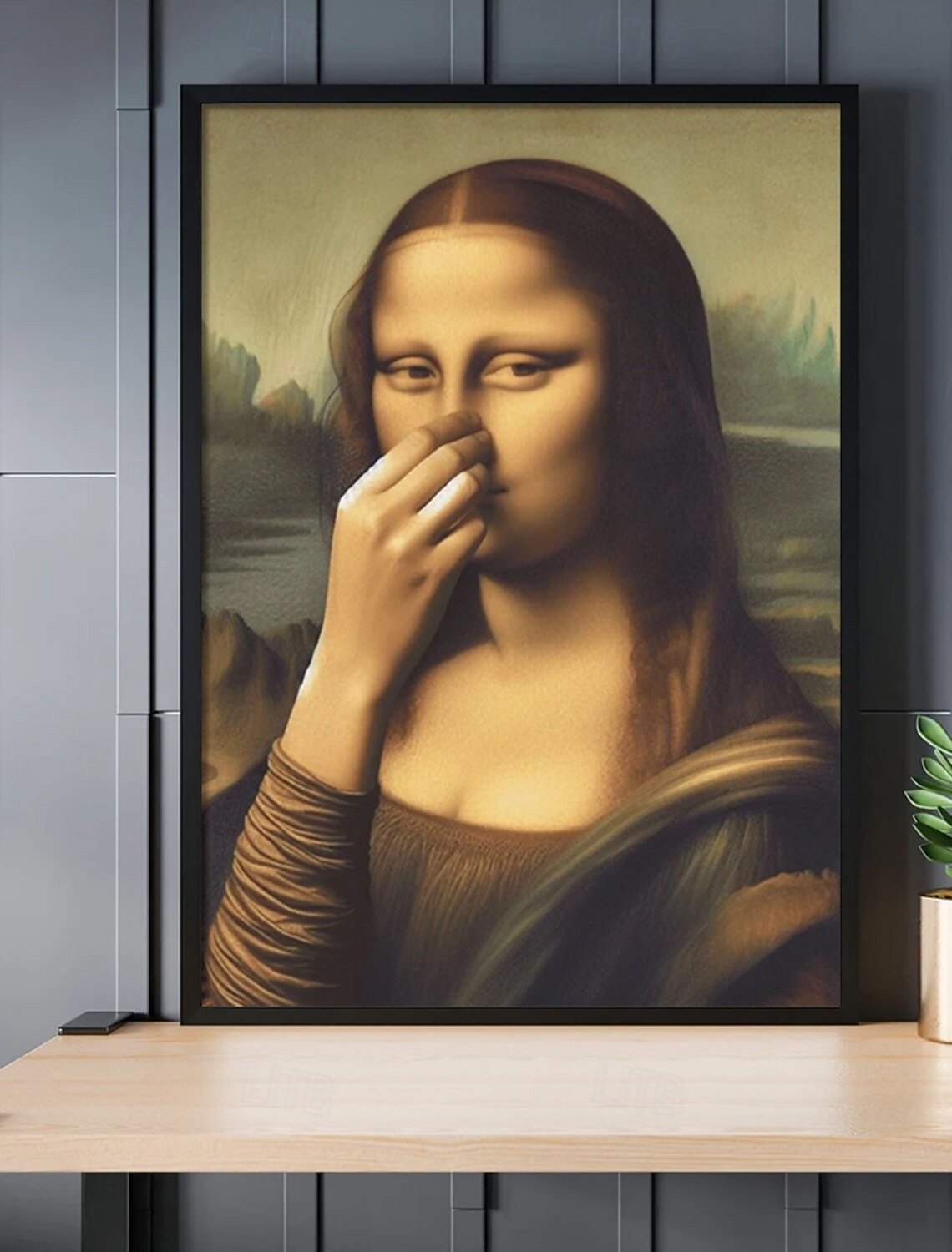 Grappige Mona Lisa Schilderij