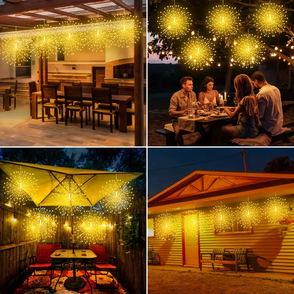 Zonnevuurwerkgloed – Magische lichtbollen op zonne-energie voor terras en tuin