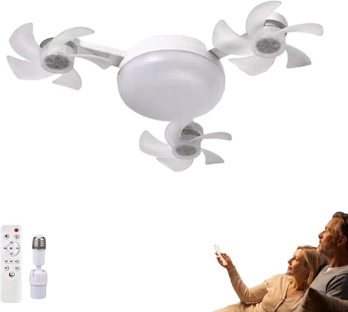 BreezeFlow - Plafondventilator met LED-verlichting en afstandsbediening