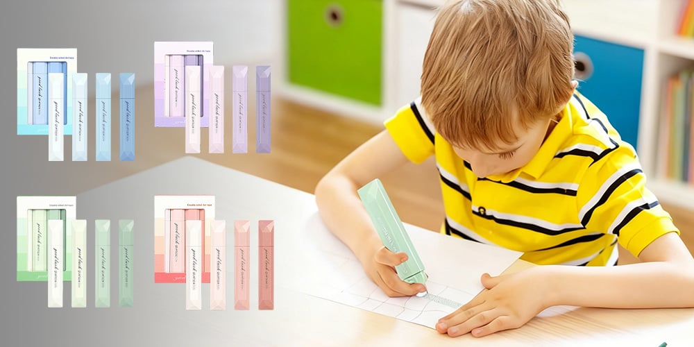 Dubbelzijdige Kleefrollers (4 Stuks)