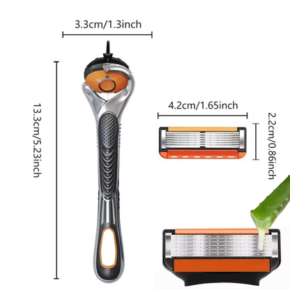 ProShave 6 – Scheermesjes met 6 mesjes in een verpakking van 24/48 stuks. Klassiek veilig scheren met zes mesjes voor precisie, comfort en een lange levensduur