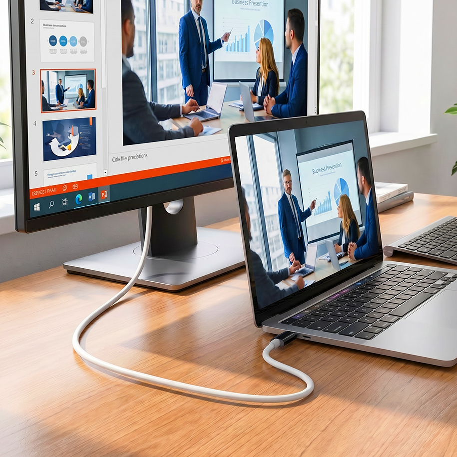USB-C naar HDMI-adapterkabel – Stream, speel en laad tegelijkertijd op – Voor Switch, mobiel en tablet