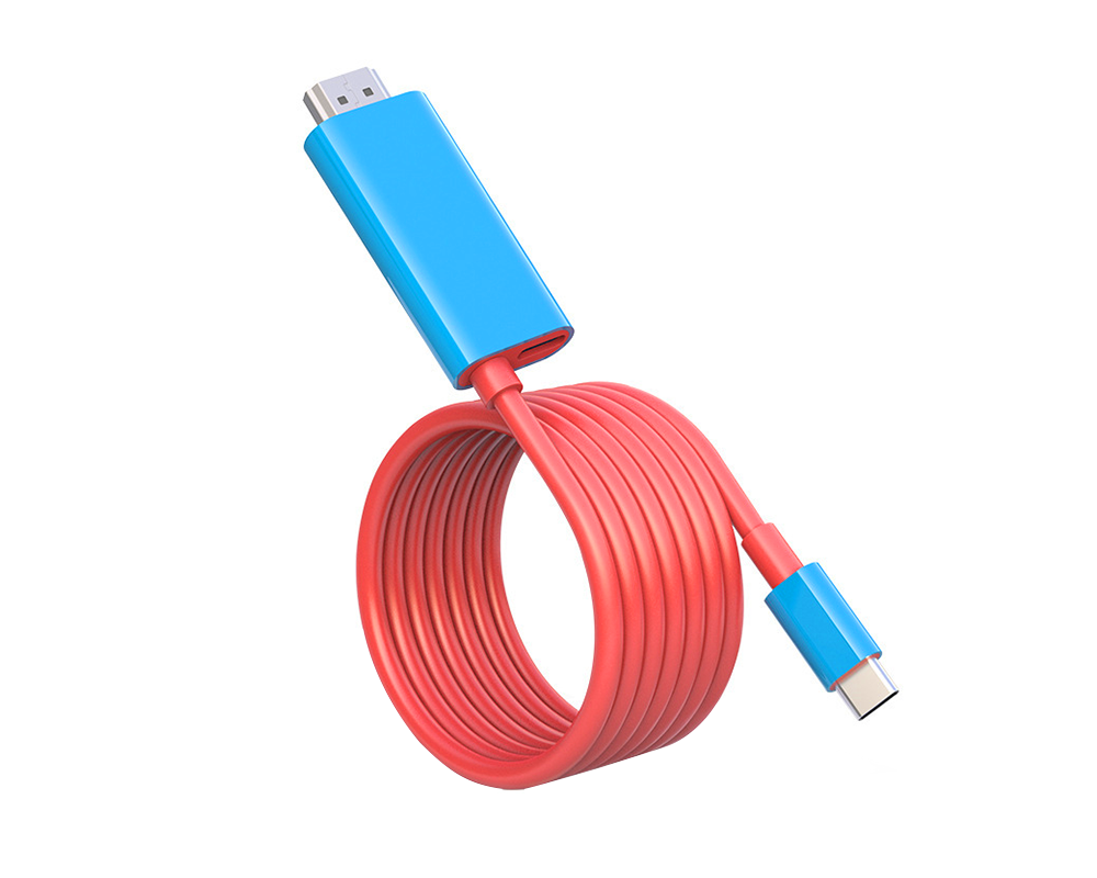 USB-C naar HDMI-adapterkabel – Stream, speel en laad tegelijkertijd op – Voor Switch, mobiel en tablet