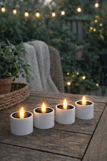 Solar Theelichtjes Set (4 Stuks)