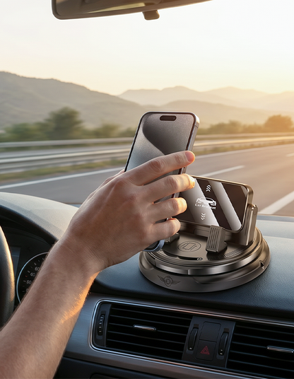 Draaibare dashboard telefoonhouder