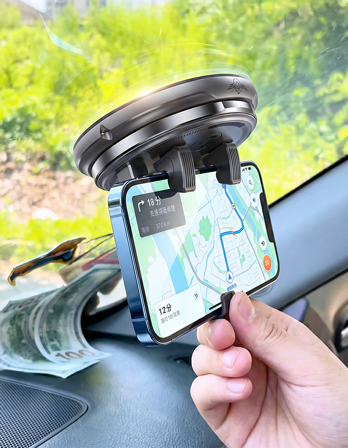 Draaibare dashboard telefoonhouder