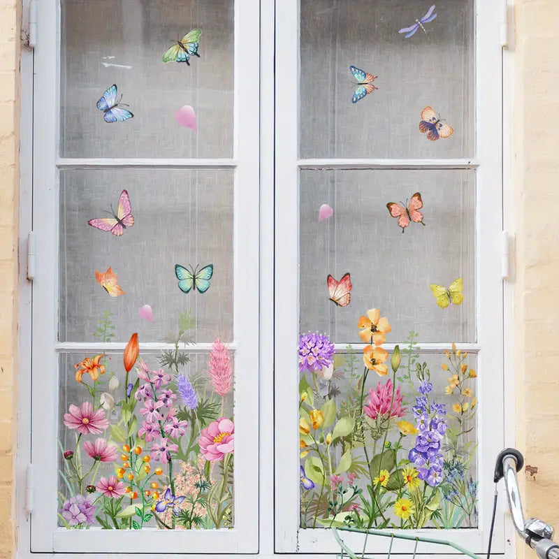Bloemen Raamstickers