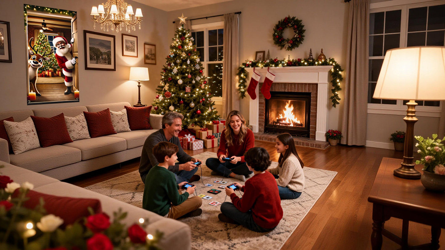 Kerstman Deurframe Cover