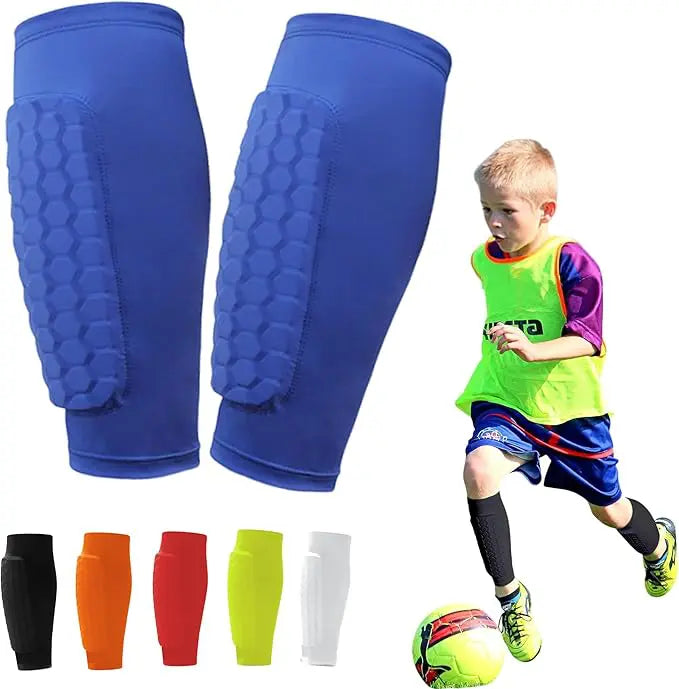 ProShield - Voetbalscheenbeschermers – compressiemouw met honingraatbescherming voor veiliger en soepeler spelen