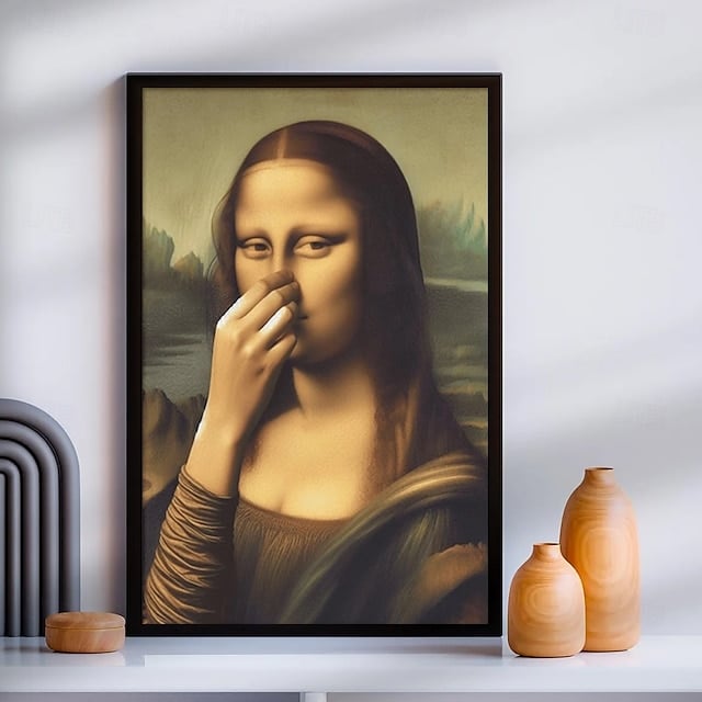 Grappige Mona Lisa Schilderij