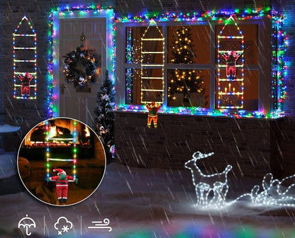 Kerstman LED Ladder
