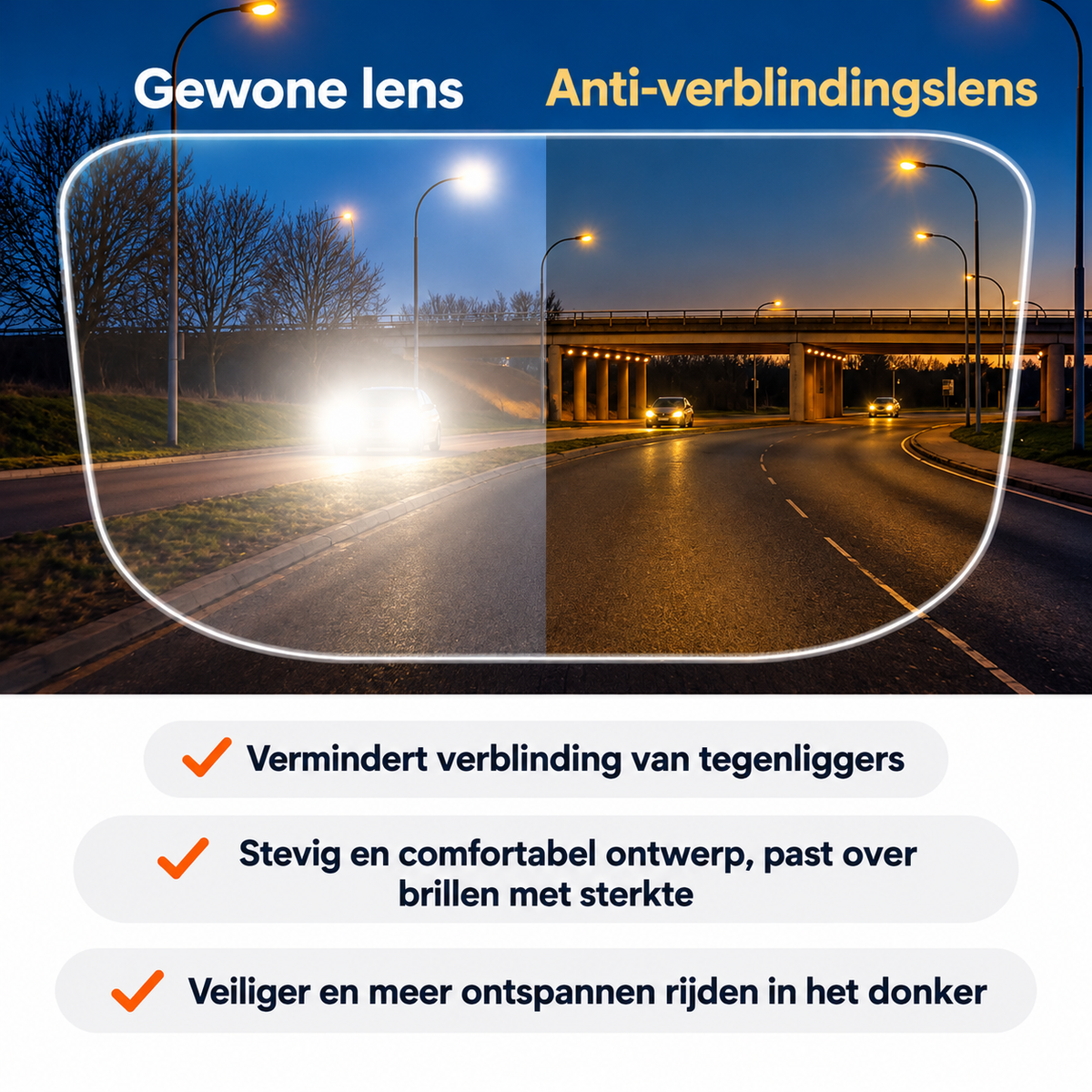 Sun Fit™  Nachtbril voor tijdens het rijden