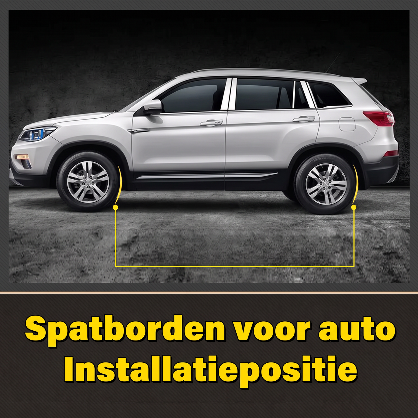 Auto Logo Spatborden - 4 Stuks