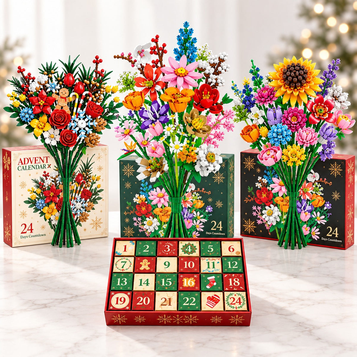 Bloemen Boeket Adventskalender – Maak je eigen magische boeket voor Kerstmis