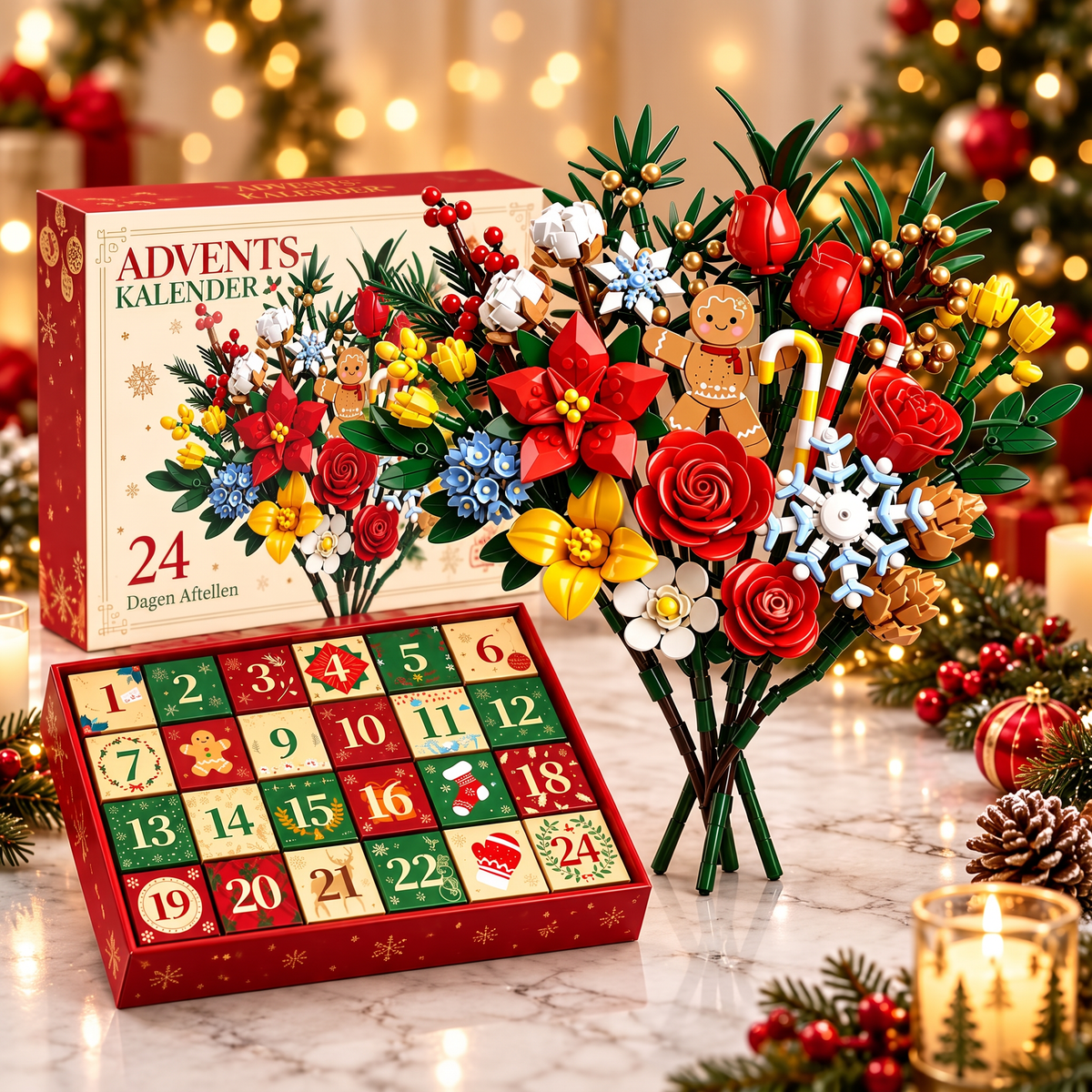 Bloemen Boeket Adventskalender – Maak je eigen magische boeket voor Kerstmis
