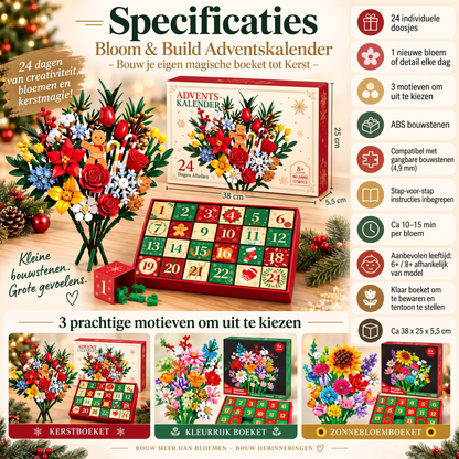 Bloemen Boeket Adventskalender – Maak je eigen magische boeket voor Kerstmis