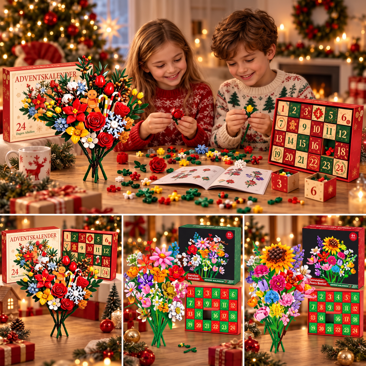 Bloemen Boeket Adventskalender – Maak je eigen magische boeket voor Kerstmis
