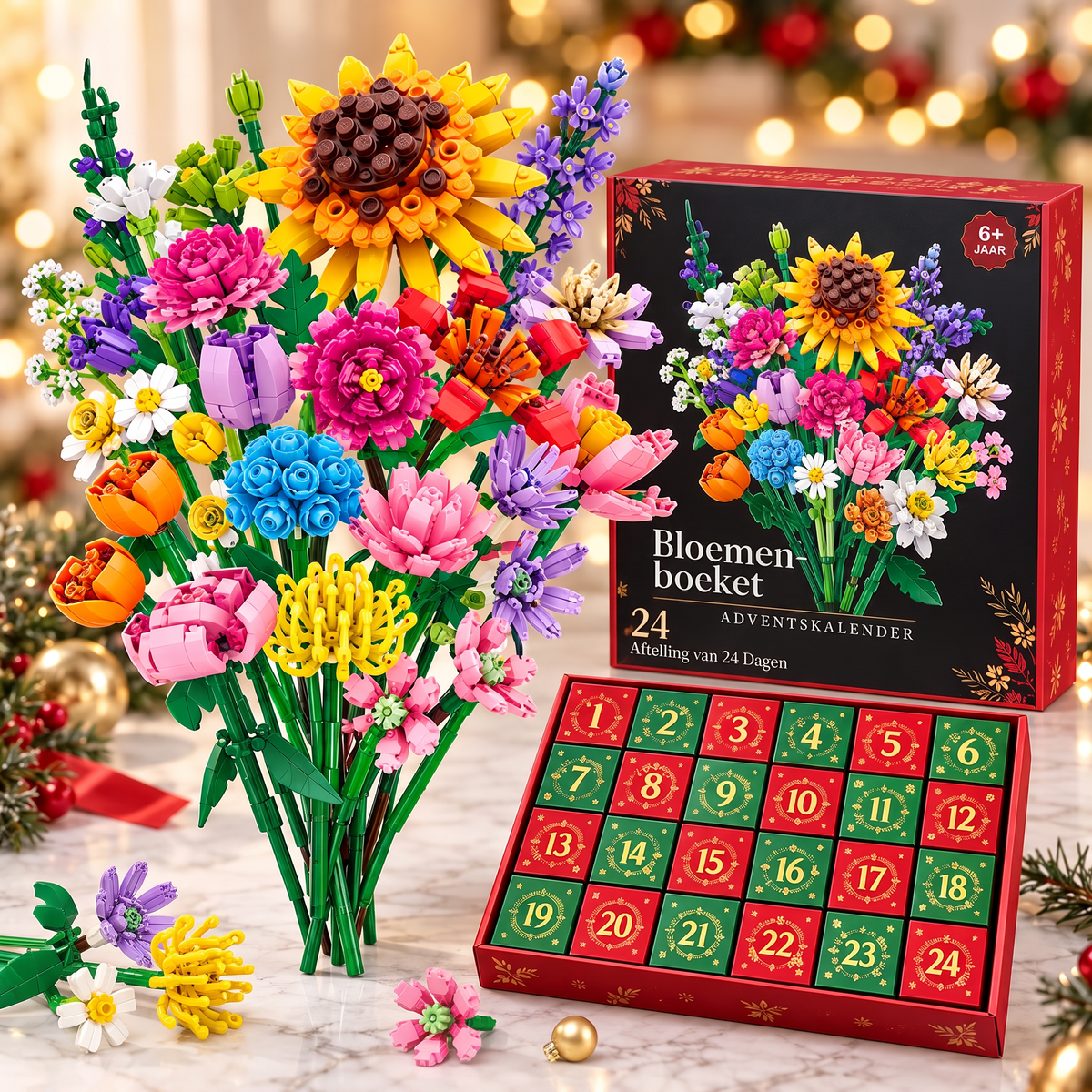 Bloemen Boeket Adventskalender – Maak je eigen magische boeket voor Kerstmis