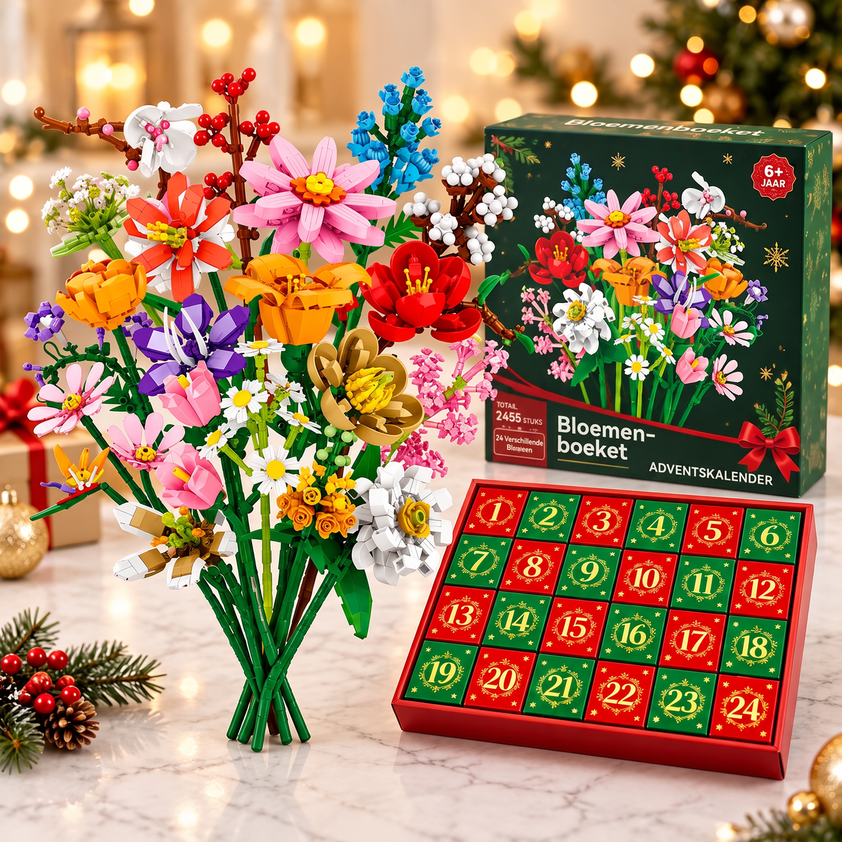Bloemen Boeket Adventskalender – Maak je eigen magische boeket voor Kerstmis
