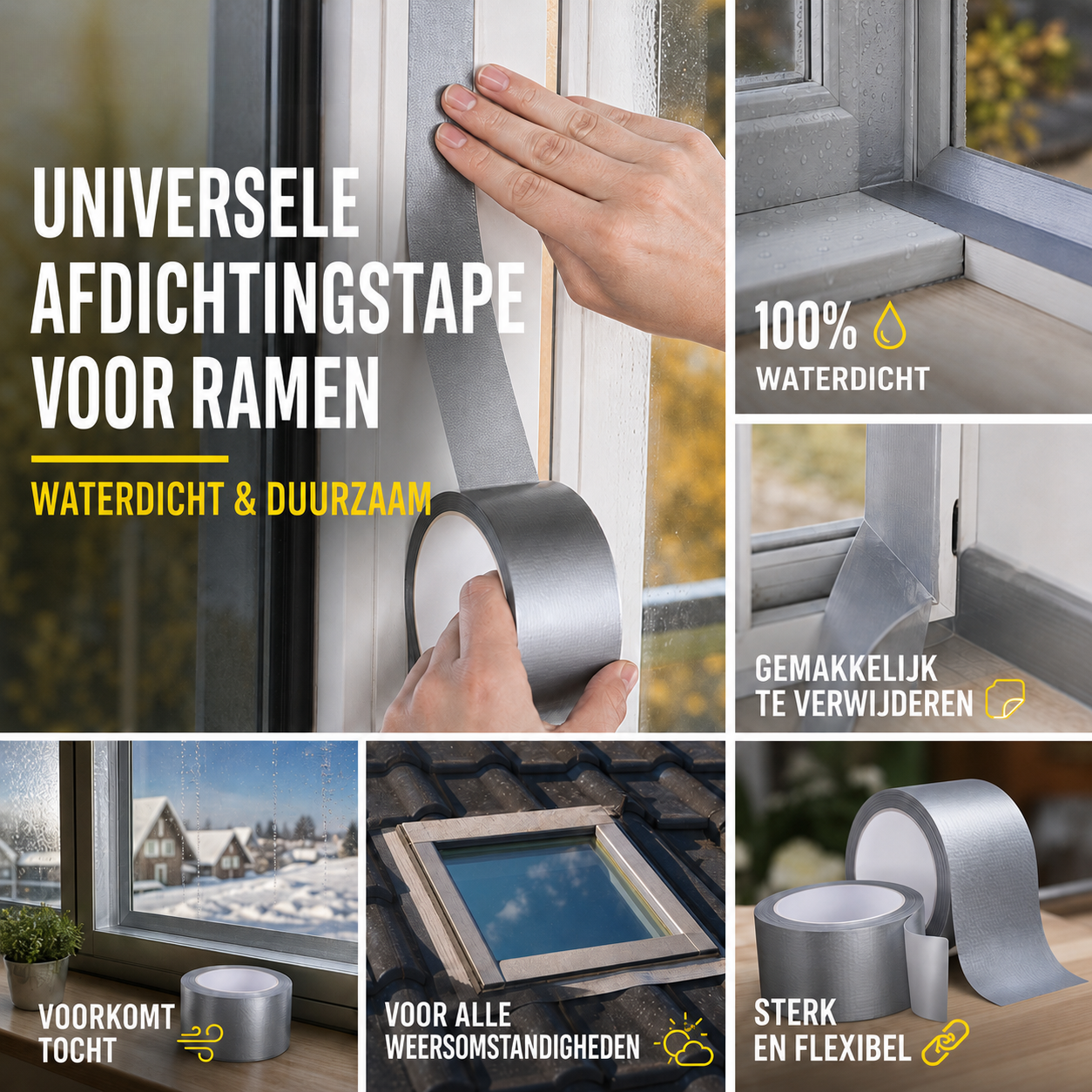 Universele afdichtingstape – Waterdicht en duurzaam